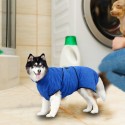 Dog Bathrobe Towel Pet Cat Bathrobe Towel Dog Pajama Pet Pajama Dog Cat Drying Coat Microfiber Fast Drying Super Absorbent M Size