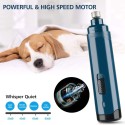 Pet Nail Grinder Electric Dog and Cat Automatic Nail Trimmer with LED Light Two-speed Adjustment USB Rechargeable Nail Grinder with File and Nail Clipper