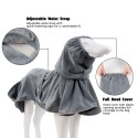 Dog Bath Towel Microfiber Absorbent Quick Dry Oversized Hooded Bath Robe