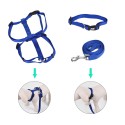 3pcs/Set Dog Collar & Harness & Leash Set Adjustable Collar Harness 1.2m Walking Leash XS/S/M/L Size for Small/Medium/Large Dogs Cats