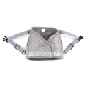 Dog Harness No-Pull Pet Harness Step-in Air Dog Harness, Soft Mesh Cat Harness, Step in Vest Harness Adjustable Outdoor Pet Vest, Reflective Harness for Pet Kitten Puppy Rabbit, (Silver gray,M)