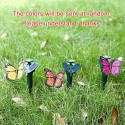 Solar Powered Dancing Fluttering Butterflies Flying Humming Bird Garden Yard Decoration