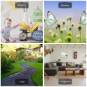 12Pcs Wall Stickers PVC Butterfly Shape Wall Decal Sticker Home Living Room Nursery Refrigerator Stickers DIY Art Decoration Outdoor Fences Garden Lawn Backyards Decor Removable Colorful Sticker