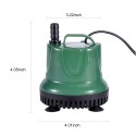 25W 1600L/H Submersible Water Pump Mini Fountain Pump with Power Cord Ultra Quiet Waterproof Water Pump for Aquarium Fish Tank Pond Water Gardens Hydroponic Systems with Nozzles