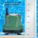 60W 3000L/H Submersible Water Pump Mini Fountain Pump with Power Cord Ultra Quiet Waterproof Water Pump for Aquarium Fish Tank Pond Water Gardens Hydroponic Systems with Nozzles