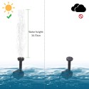 Solar Water Fountain Pump with 4 Nozzles 3 Meters Connecting Cable Outdoor Fountain for Bird Bath Pond Garden Swimming Pool