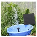 Solar Water Fountain Pump with 4 Nozzles 3 Meters Connecting Cable Outdoor Fountain for Bird Bath Pond Garden Swimming Pool