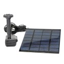 Solar Water Fountain Pump with 4 Nozzles 3 Meters Connecting Cable Outdoor Fountain for Bird Bath Pond Garden Swimming Pool