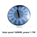 Solar Powered Water Pump 1.7W Solar Panel Water Fountain Bird Bath Small Pond Garden Decoration