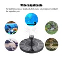 1W Solar Fountain Pump with 6 Nozzles Free Standing Water Pump Floating Fountain for Bird Bath Aquarium Pool Fish Tank Garden Samll Pond