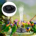 1W Solar Fountain Pump with 6 Nozzles Free Standing Water Pump Floating Fountain for Bird Bath Aquarium Pool Fish Tank Garden Samll Pond