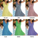 Women Printed Dress Vintage Belted V-Neck Sleeveless Mini Dress Holiday Beach Summer Vestido