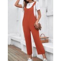 Women Jumpsuit Sleeveless Casual Crop Overalls