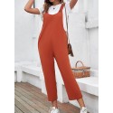 Women Jumpsuit Sleeveless Casual Crop Overalls