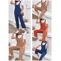 Women Jumpsuit Sleeveless Casual Crop Overalls