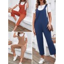 Women Jumpsuit Sleeveless Casual Crop Overalls