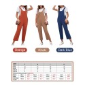 Women Jumpsuit Sleeveless Casual Crop Overalls