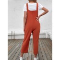 Women Jumpsuit Sleeveless Casual Crop Overalls