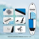 Inflatable Stand Up Paddle Board Non-Slip SUP for All Skill Levels Surf Board with Air Pump Carry Bag Leash Standing Boat for Youth & Adult