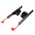 2Pcs Adjustable Locking Kayak Foot Braces Pedals with Tail Rudder Foot Control Direction Steering System Tool Kit