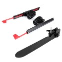 2Pcs Adjustable Locking Kayak Foot Braces Pedals with Tail Rudder Foot Control Direction Steering System Tool Kit