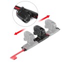 2Pcs Adjustable Locking Kayak Foot Braces Pedals with Tail Rudder Foot Control Direction Steering System Tool Kit