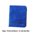 Fashion Women Short Wallet PU Leather Solid Color Letter Print Small Foldable ID Credit Card Holder Purse