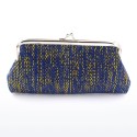 Coin Purse Glitter Striped Pouch Kiss-lock Clasp Closure Change Purse Wallet