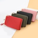 Women Wallet Solid Crossbody Phones Bag Card Holder with Zipper Adjustable Belt Small Shoulder Bag Fashion Purse