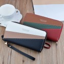 Women Purse Splicing Phones Bag Card Holder with Zippers Fashion Wallet Handbag