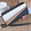 Women Purse Splicing Phones Bag Card Holder with Zippers Fashion Wallet Handbag