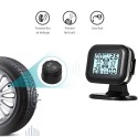 TPMS Tire Pressure Monitoring System Wireless Real-time  LCD Display 4 External Sensors Alarm Function