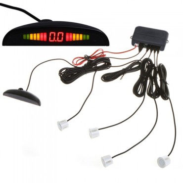 Car Parking Sensor System Car Reverse Parking Radar System Car Parking Reverse Backup Radar Sound Alert with 4 Sensors