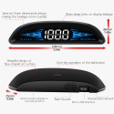 Car HUD Head-up Display Digital GPS Navigation Speedometer GPS Dual System Display Screen with Speed/Time/Direction/Mileage Vehicle Overspeed Alarm Fatigue Driving   Alarm