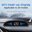 Car HUD Head-up Display Digital GPS Navigation Speedometer GPS Dual System Display Screen with Speed/Time/Direction/Mileage Vehicle Overspeed Alarm Fatigue Driving   Alarm