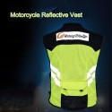 Sports Motorcycle Reflective Vest High Visibility Fluorescent Riding Safety Vest Racing Sleeveless Jacket Moto Gear (XXL)