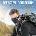 Men Cooling Neck Gaiter UV-Protection Breathable Windproof Summer Scarf Face Cover Balaclava for Cycling Running