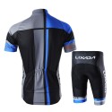 Men Breathable Quick Dry Comfortable Short Sleeve Jersey + Padded Shorts Cycling Clothing Set Riding Sportswear